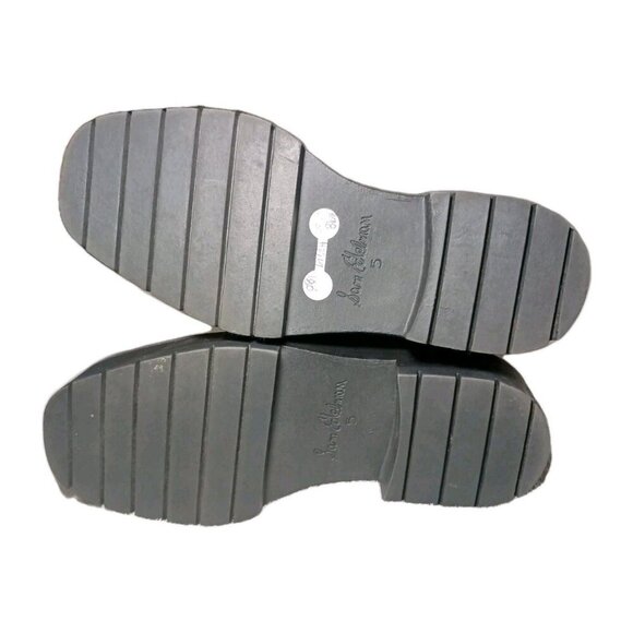 Sam Edelman Lulia Black Chunky Heel Rounded Toe Pull On Sz 5 Chelsea Ankle Boots - Picture 11 of 16